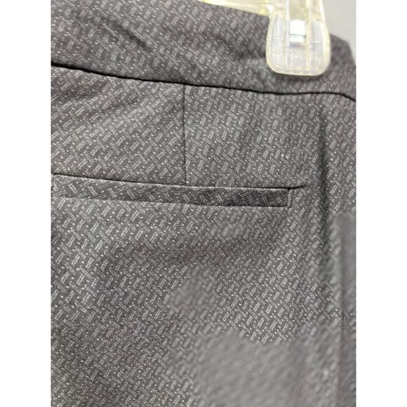 CROSBY‎ Cropped pants womens size 8 black patterned Textured - Picture 8 of 10